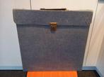* Vintage vinyl lp koffer platenkoffer jeansstof (12) *, Verzenden, Gebruikt, Overige instrumenten