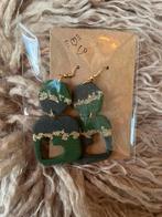 Oorbellen Polymeerklei handgemaakt, Sieraden, Tassen en Uiterlijk, Oorbellen, Hangers, Nieuw, Ophalen of Verzenden, Groen