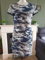 Anna bijna nieuwe leger print jurk mt M 38 40 Gratis Verz., Maat 38/40 (M), Zo goed als nieuw, Knielengte, Grijs