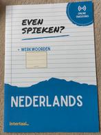 Even Spieken - Nederlands werkwoorden, Ophalen of Verzenden, Zo goed als nieuw, Overige niveaus, Nederlands