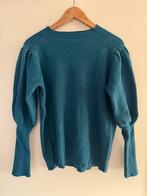Trui met pofmouwen, Kleding | Dames, Truien en Vesten, Ophalen of Verzenden, Zo goed als nieuw, Maat 38/40 (M), Blauw