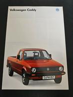 Brochure Volkswagen Caddy Pick-up 1986, Ophalen of Verzenden, Zo goed als nieuw, Volkswagen