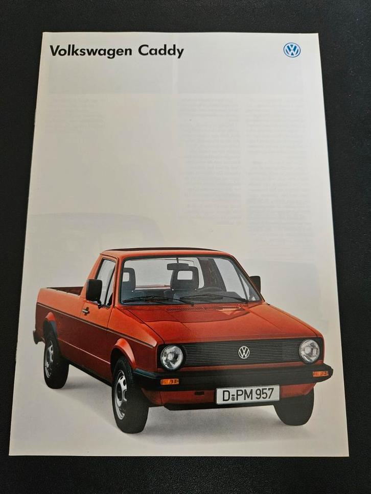Brochure Volkswagen Caddy Pick-up 1986, Boeken, Auto's | Folders en Tijdschriften, Zo goed als nieuw, Volkswagen, Ophalen of Verzenden