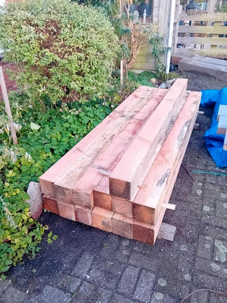 Nieuwe Douglas palen /balken 15 cm dik en 2,5 meter lang., Tuin en Terras, Palen, Balken en Planken, Nieuw, Palen, 250 cm of meer