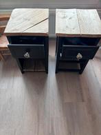 Zelf kunstzinnig gemaakte nachtkastjes, Ophalen, Zo goed als nieuw, Minder dan 45 cm