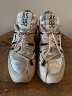 Airstep A.S.98 Zilverkleurig leren Sneakers - Maat 38, Verzenden, Wit, Airstep A.S. 98, Sneakers of Gympen
