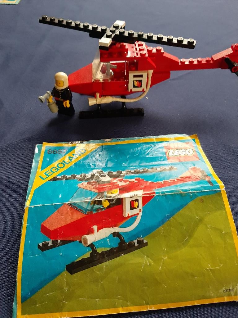 Lego Vintage set nr. 6657 Brandweer Blushelikopter, Ophalen of Verzenden, Zo goed als nieuw, Complete set, Lego