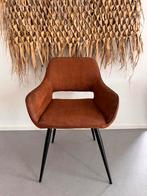 4 mooie cognac kleurige stoelen, Huis en Inrichting, Stoelen, Ophalen, Overige materialen, Bruin, Zo goed als nieuw