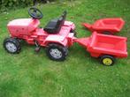 kindertractor, Kinderen en Baby's, Speelgoed | Buiten | Skelters, Ophalen, Gebruikt, Overige merken, Met kar of aanhanger