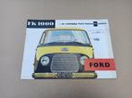 Flyer: Ford FK 1000 / Bus (1957), Boeken, Auto's | Folders en Tijdschriften, Gelezen, Ford, Ophalen