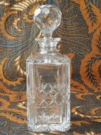Mooie zware oude Engelse whiskykaraf van kristal 26,5 cm., Ophalen of Verzenden