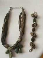 DACO MILANO set van ketting en armband, Verstelbaar, Ophalen of Verzenden, Zo goed als nieuw, Zilver