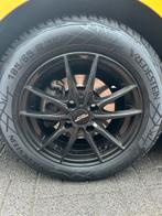 4 x Winterbanden met zwarte velgen 165/65 R15 ZGAN, Auto-onderdelen, Banden en Velgen, Gebruikt, 15 inch, Banden en Velgen, Winterbanden