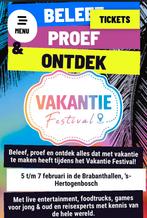 Vakantie festival ticket, per stuk 7,50 voor zaterdag, Eén persoon