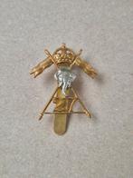 Britse ww2 27th Lancers cap badge, Verzamelen, Ophalen of Verzenden, Engeland, Embleem of Badge