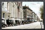 Leipzig, Gothestrasse vol met auto's, 1907, Gelopen, Duitsland, Voor 1920, Verzenden