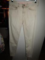C1695 Vanilia mt 36 jeans skinny dyed effect stretch ecru, Verzenden, Vanilia, Beige, Zo goed als nieuw