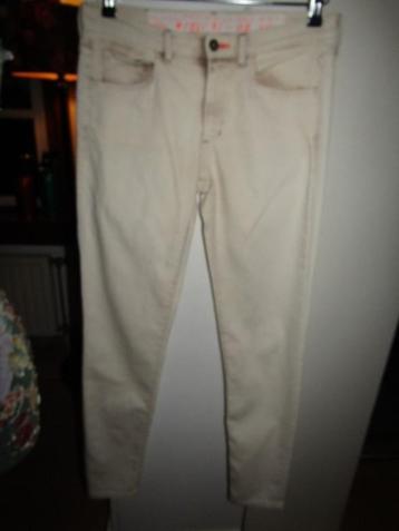 C1695 Vanilia mt 36 jeans skinny dyed effect stretch ecru  beschikbaar voor biedingen
