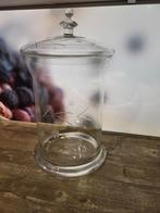 Grote Glazen Voorraadpot met Deksel, Antiek en Kunst, Antiek | Glas en Kristal, Ophalen