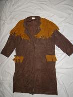 Leuke bruin/beige western/cowboy/country jas + hoed, Maat 52/54 (L), Gedragen, Carnaval, Kleding
