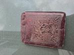 Antiek leren sigaren etui, Ophalen of Verzenden