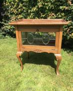 Vintage houten theekastje met dienblad, Antiek en Kunst, Ophalen