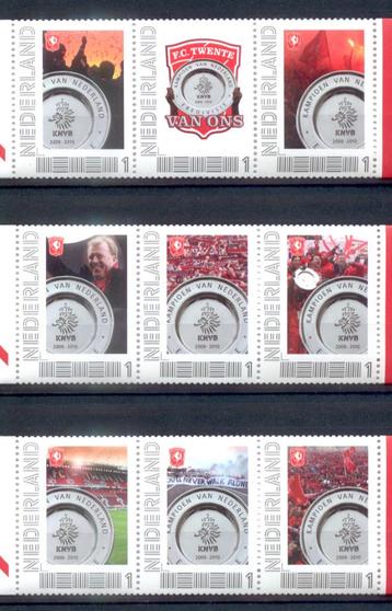 9 persoonlijke postzegels postfris fc twente kampioen 2010 beschikbaar voor biedingen