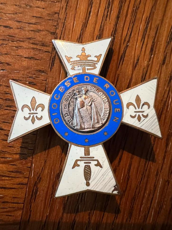 Zeldzame Diocese de Rouen Medaille, Antiek en Kunst, Antiek | Overige Antiek, Ophalen of Verzenden