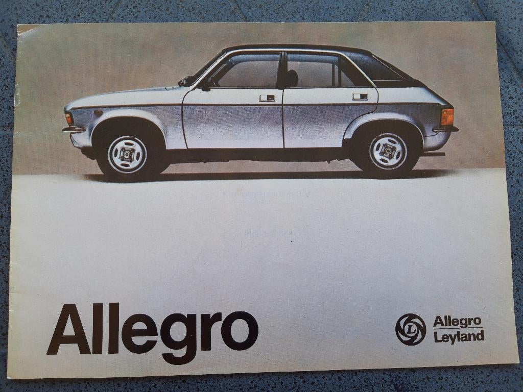 folder Allegro 1978 - Nederrlands, Boeken, Ophalen of Verzenden, Zo goed als nieuw, Overige merken, Allegro - Leyland