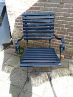 2 Franse Inklapbare Tuinstoeltjes, Tuin en Terras, Ophalen, Gebruikt, Metaal, Inklapbaar
