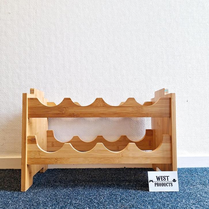 Houten Flessenrek/Wijnrek, Huis en Inrichting, Woonaccessoires | Wijnrekken, Gebruikt, Minder dan 50 cm, Hout, 5 tot 15 flessen