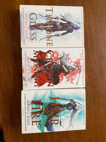 Sarah J. Maas - Throne of glass 1,2,3 out of print editions beschikbaar voor biedingen