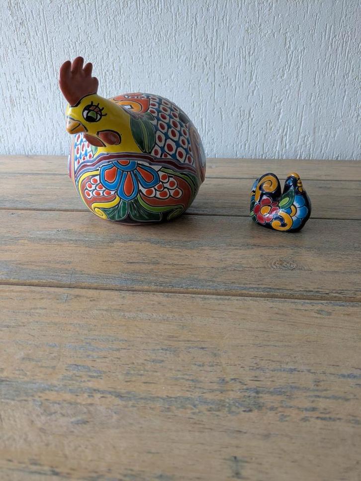 Stenen Kip Decoratie + Gratis Mini Kipje, Antiek en Kunst, Antiek | Keramiek en Aardewerk, Ophalen