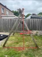 houten schommel tweezits, Kinderen en Baby's, Speelgoed | Buiten | Speeltoestellen, Ophalen, Gebruikt, Schommel