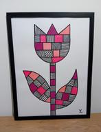 TULP IN ROZE. Special Art., Minder dan 50 cm, Oorspronkelijke maker, Nieuw, Ophalen of Verzenden