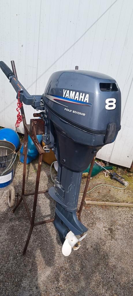 Stille mooi lopende zuinige 2 cilinder Yamaha 8pk 4t langsta, Watersport en Boten, Buiten- en Binnenboordmotoren, Gebruikt, Benzine