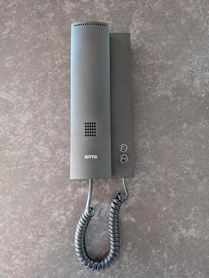Ritto Twinbus 7630/x0 Zwart - Intercom, Huis en Inrichting, Deurbellen, Zo goed als nieuw, Bedraad, Terugspreekfunctie, Ophalen of Verzenden