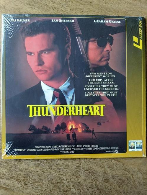 Thunderheart * LaserDisc * Cd Video * Laser Disc * Rare *, Cd's en Dvd's, Dvd's | Actie, Zo goed als nieuw, Actiethriller, Alle leeftijden