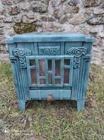 Schitterende antieke emaille Art-deco houtkachel, Ophalen, Houtkachel, Zo goed als nieuw, Vrijstaand