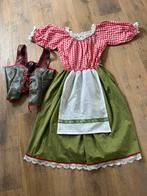 Tiroler Dirndl Jurk met vestje, Ophalen of Verzenden, Zo goed als nieuw, Maat 36 (S), Carnaval