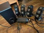 Logitech X 530 speakerset, Computers en Software, Pc speakers, Ophalen, Zo goed als nieuw