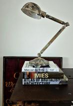 Antieke Werklamp Tafellamp, Ophalen, Gebruikt, Metaal, Minder dan 50 cm