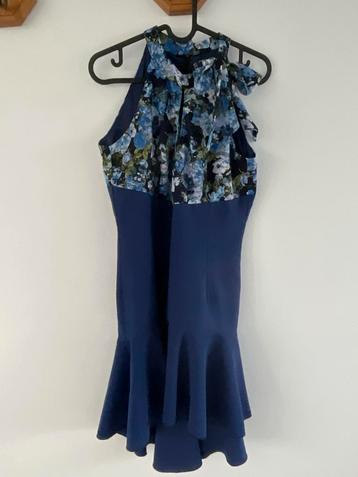 Blauwe jurk met bloemenprint - Anke Choi-Korean brand beschikbaar voor biedingen