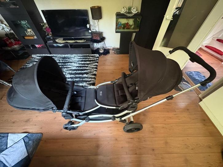 Double kinderwagen, Kinderen en Baby's, Kinderwagens en Combinaties, Zo goed als nieuw, Combiwagen, Overige merken, Ophalen