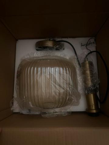 Nieuwe Light & Living Hanglamp - Goud/Glas beschikbaar voor biedingen