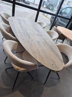 Organische eiken tafel - 240x120, Ophalen, 100 tot 150 cm, Eikenhout, 200 cm of meer