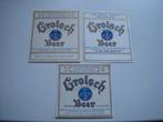 3 OUDE Grolsch beer export etiketten, Verzamelen, Ophalen of Verzenden, Gebruikt, Overige typen, Grolsch