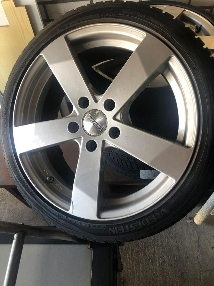 4 Vredestein Giugiaro winterbanden met velgen 225/40 R18 92Y, Auto-onderdelen, Banden en Velgen, Banden en Velgen, Winterbanden
