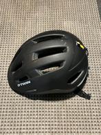 Fietshelm BTWIN 53-58cm zwart, Ophalen of Verzenden, Zo goed als nieuw, M
