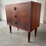 Vintage palisander rosewood jaren 50 kastje, Ophalen, ., 2de hands, 50 tot 100 cm